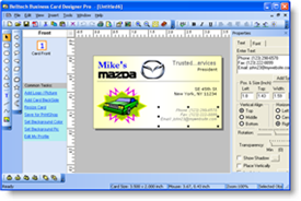 business card software, program, maker